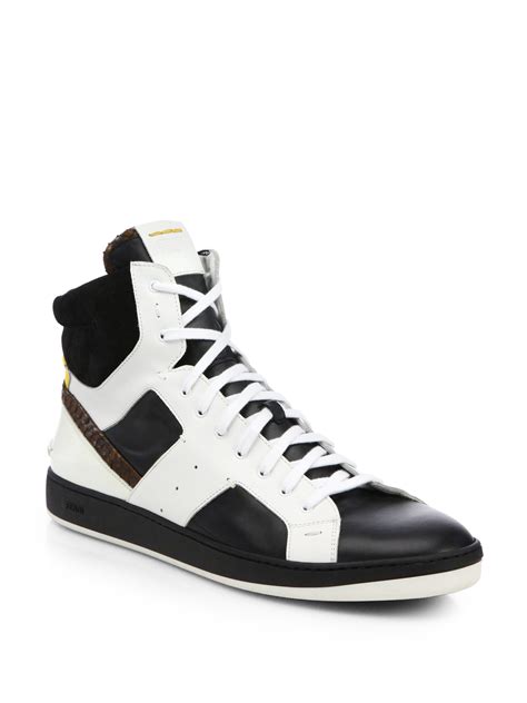 cheap fendi mens shoes|fendi high top sneakers men's.